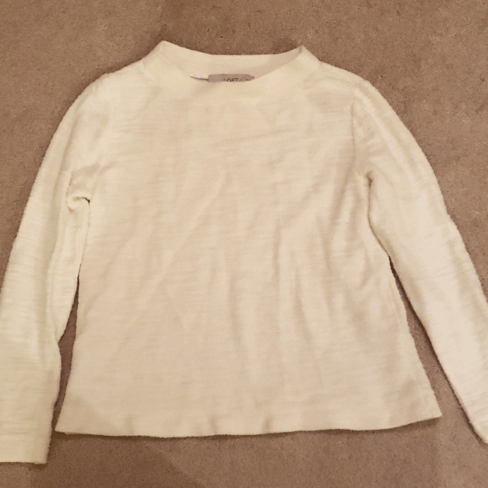 Loft XSP cream sweater